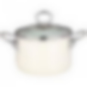 Кастрюля эмалированная со стеклянной крышкой с эффектом металлик серия Deluxe 2,2 л. диаметр= 16 см