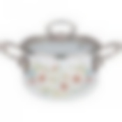 Кастрюля эмалированная agness со стеклянной крышкой серия Дворцовый парк 1.5 л, 16*10 см