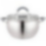 Кастрюля agness со стекл. крышкой 3,3 л. 20x11.5 см цвет: серый