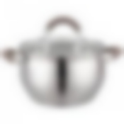 Кастрюля agness со стекл. крышкой 2,4 л. 18x10.5 см цвет: кофейный