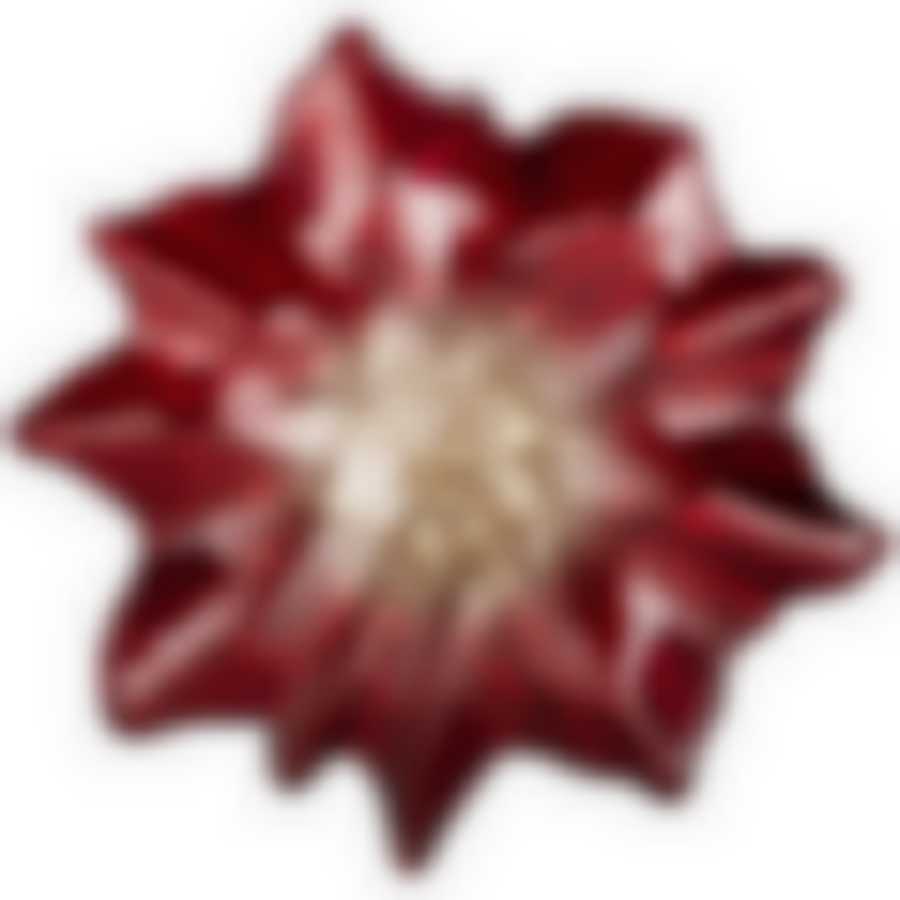 Блюдо Poinsettia red gold 27х26 см без упаковки 