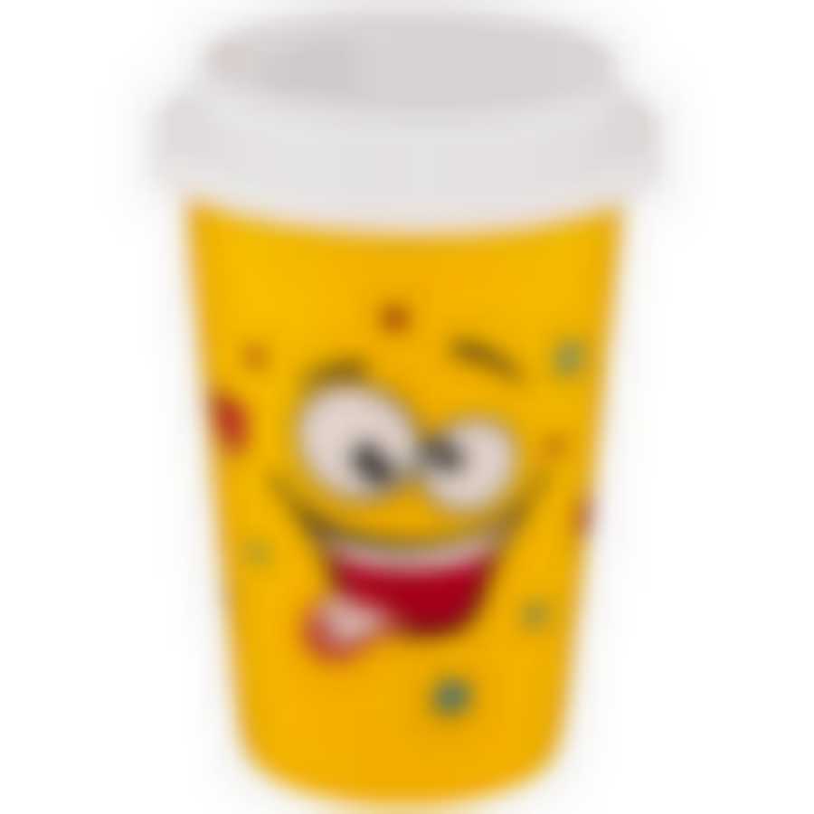 Кружка lefard smile с крышкой 400мл