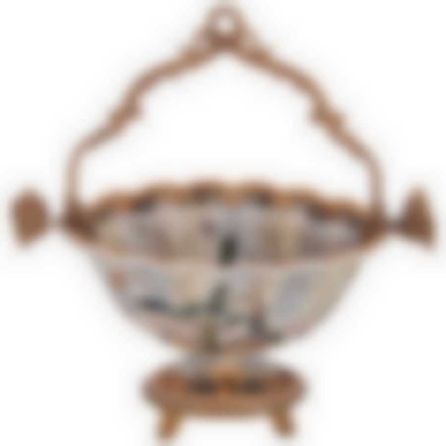 Конфетница с ручкой 29,5*18 см высота= 32 см