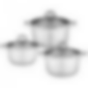 Набор кастрюль agness Classic со стеклянными крышками из 3 шт. 1,6/2,3/3,1 л