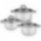 Набор кастрюль agness Classic со стеклянными крышками из 3 шт. 1,6/2,3/3,1 л