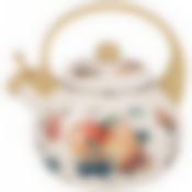 Чайник agness эмалированный со свистком, серия Фрукты 2,2л, индукционное дно