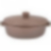 Форма для запекания (утятница) agness Modern kitchen овальная серая 5л 39*24*18 см