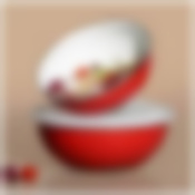 Набор мисок эмалиров. с пластик.крышками,с эффектом металлик серия Deluxe 4пр. 1.7/3,0л. 20/24 см