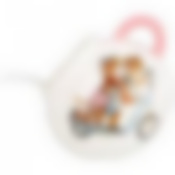 Солонка с ложкой Тигриные истории 9*9*10 см. / 170 мл. 