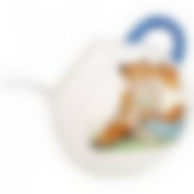 Солонка с ложкой Тигриные истории 9*9*10 см. / 170 мл. 