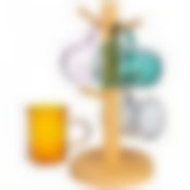 Набор из 4-х кружек Double-wall 250 мл. диа=7,5 см. в=10,5 см. на подставке 