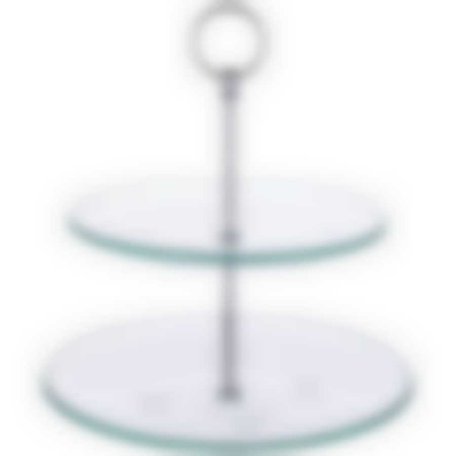 Тортовница 2-х ярусная Хайтек диаметр=21/25 см. 