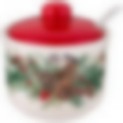 Сахарница с ложкой 10*10 см. высота=9,5 см. / 300 мл. 