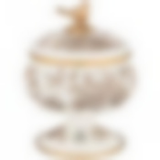 Сахарница agness эмалированная на ножке, серия royal garden 0,85л