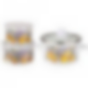 Набор: кастрюля со стеклян. крышкой + 2 миски глубокие с пластик.крышками 1700/1200/750 мл