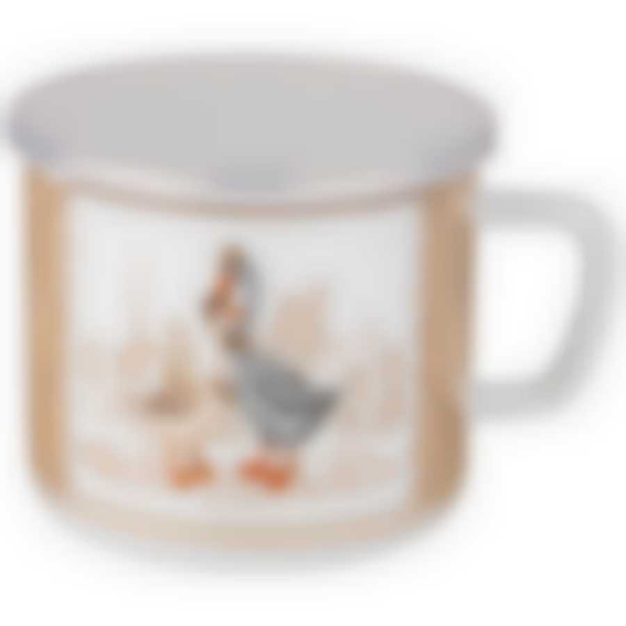 Кружка эмалированная с пластик.крышкой 1500 мл, 14*12 см