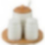 Набор для специй Native 2пр. + сахарница 300 мл. на подставке 16,5*16,5 см. в=10 см. 