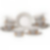 Чайный набор lefard Windows на 6 персон 12 пр. 250 мл 