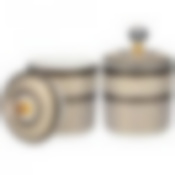 Набор банок с крышкой lefard Elegance 2 шт. 11 см 