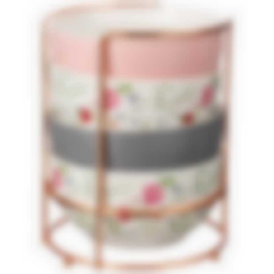 Набор салатников lefard blubell на мет подставке 4 шт, 500мл