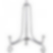 Комплект подставок для тарелок из 5 шт. 10*6 см. высота=10 см. цвет - серебро 