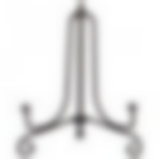 Комплект подставок для тарелок из 5 шт. 10*6 см. высота=10 см. цвет - черный 