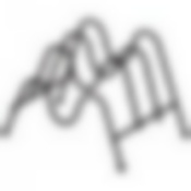 Подставка для тарелок на 3 шт. 21*15 см. высота=14 см. цвет - черный. без упаковки 