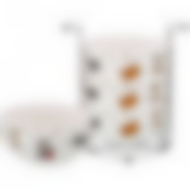 Набор салатников Веселые друзья из 4 шт.на металл.подставке 11см 