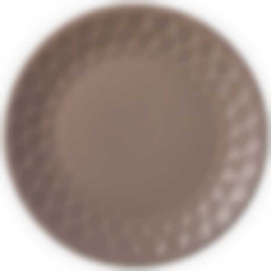 Тарелка подстановочная 24 см коллекция Мираж цвет: шоколад 