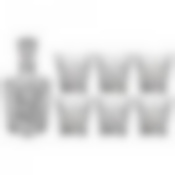 Набор для виски Muza 7пр.: штоф + 6 стаканов 900/300 мл 