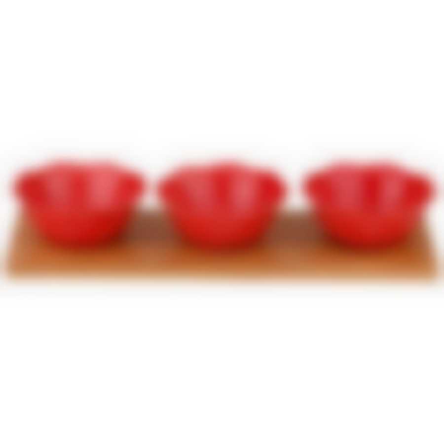 Набор сервировочный lefard Celebration 4 пр. красный 