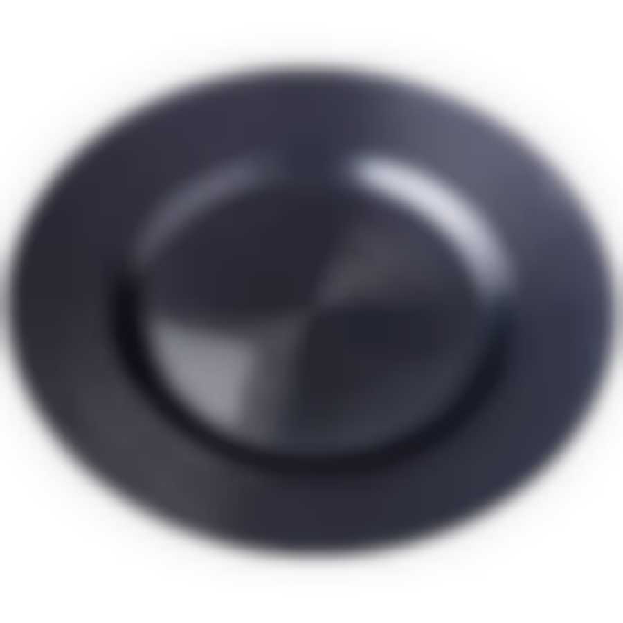 Тарелка Miracle black shiny 28см без упаковки 