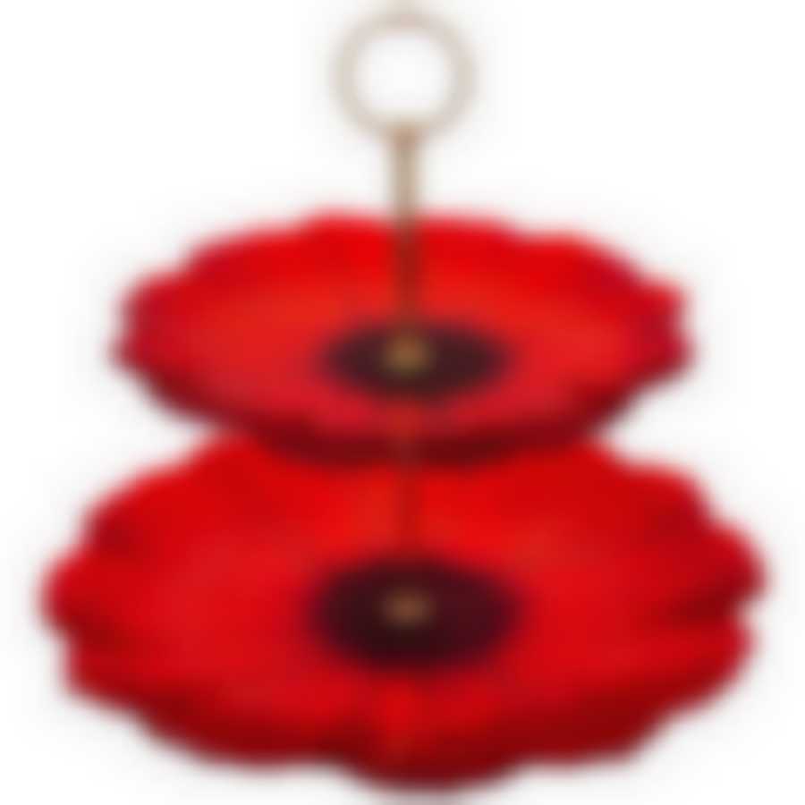 Этажерка 2х-ярусная Мак 21см/28см