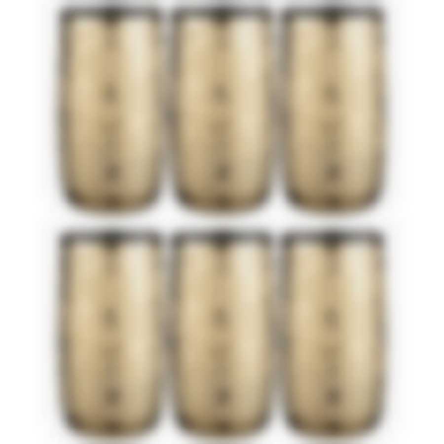 Набор стаканов из 6 шт Бельведер золотой 330 мл
