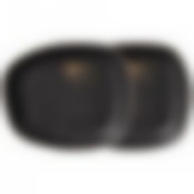 Набор тарелок закусочных bronco Midnight gold 2 шт. 22*18.5 см 