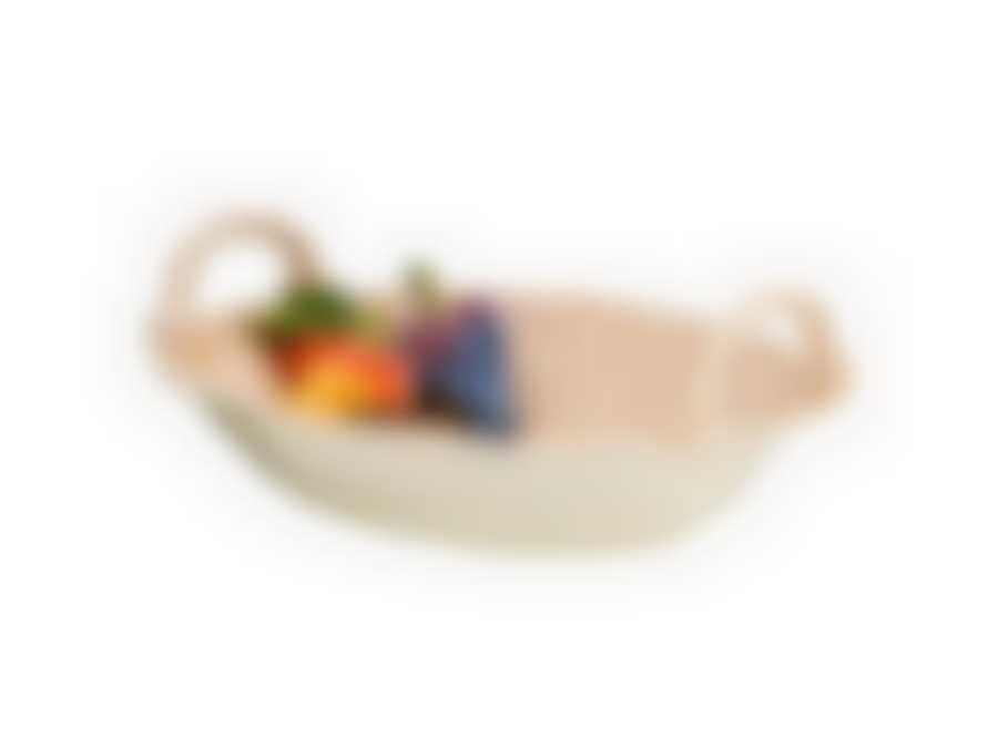 КОРЗИНА ОВАЛЬНАЯ "ВИНОГРАД" 32*22 СМ.ВЫСОТА=12 СМ.