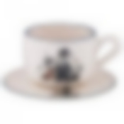 Чайный набор на 1 персону 2 пр. Ля мур. мышки 300 мл.высота=7 см.