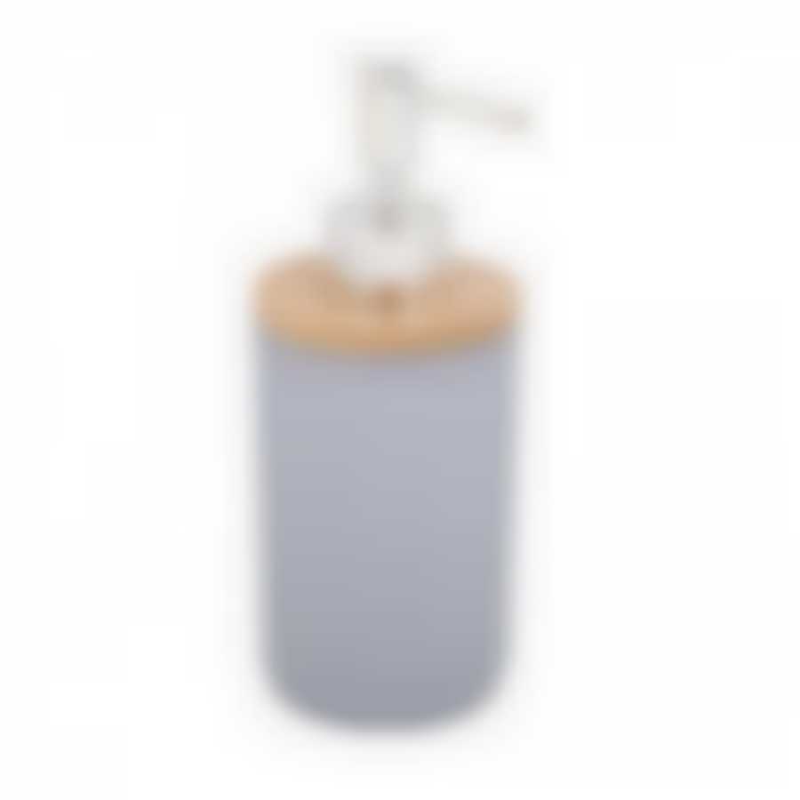 Дозатор для жидкого мыла "Бамбук" (серый)