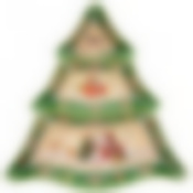 Менажница-елка lefard Дед мороз 24х24х3 см зеленая 