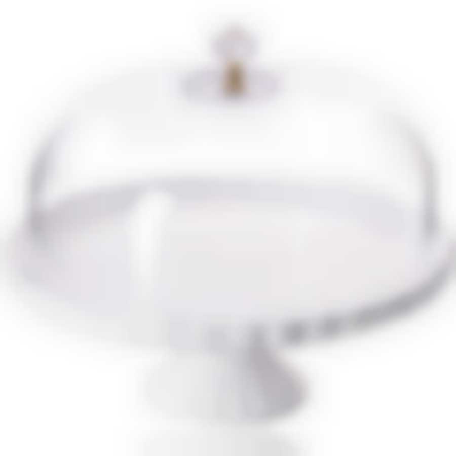 Тортовница 28,5см с крышкой на ножке LR