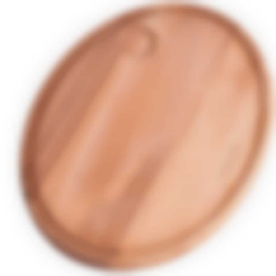 Доска из бука д/подачи с соусником 36х28см