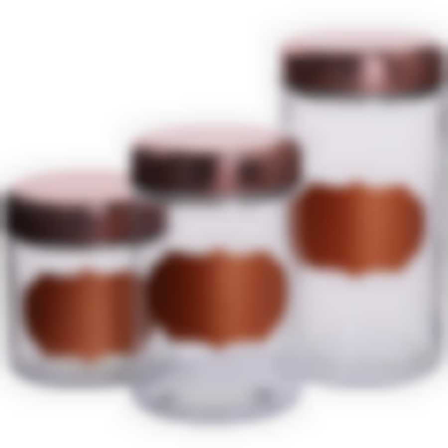 Банки для сыпучих 3пр 0,85+1,25+1,7л.MB