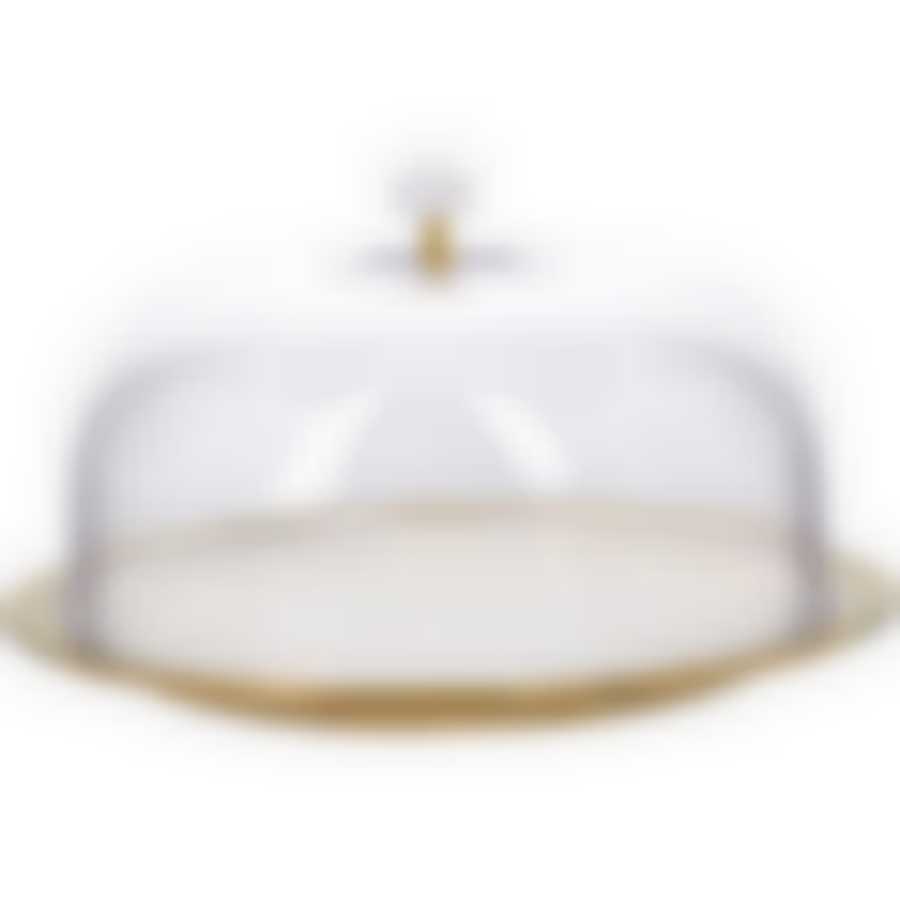 Тортовница 30 см.с пласт.крышкой LR