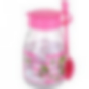 Баночка с ложкой стекло 0,5 л РОЗОВЫЙ MB