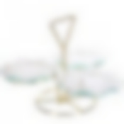 Блюдо на подставка стекло 28х21см LR