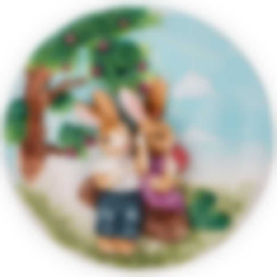 Тарелка декоративная "КРОЛИКИ" 21*4 см