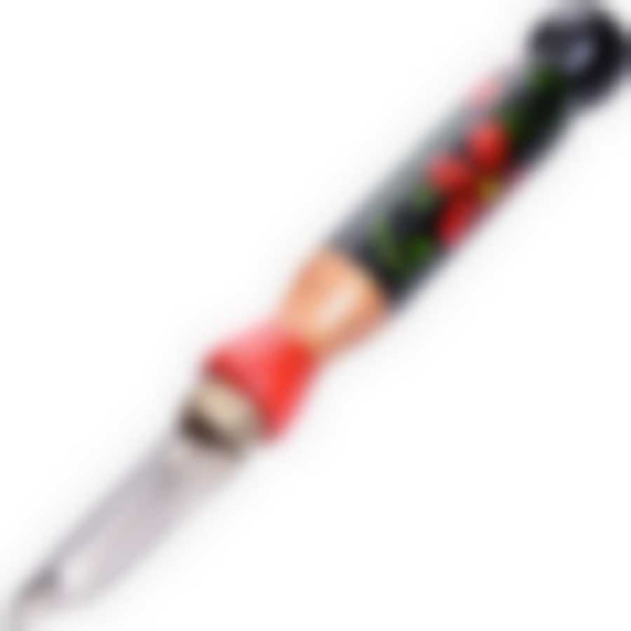 Овощечистка с дерев/ручкой с росписью