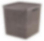 Коробка БЯЗЬ с крышкой 28х28х28см 17л  французcкий серый