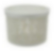 Коробка БЯЗЬ с крышкой D17см 2л  белый ротанг