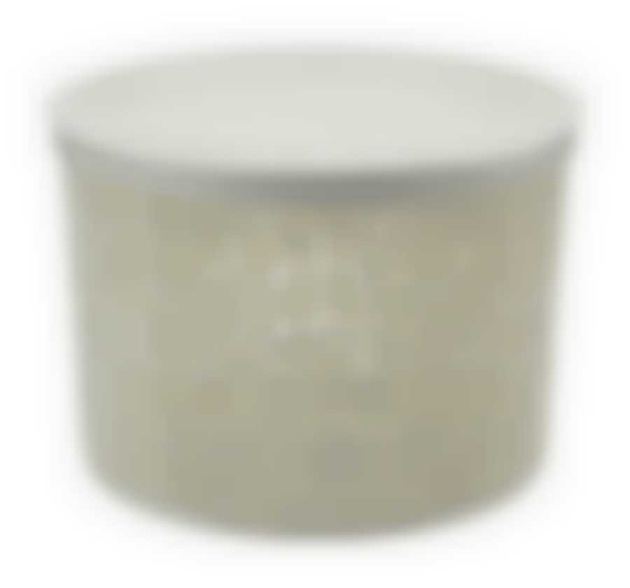 Коробка БЯЗЬ с крышкой D22см 4,5л  белый ротанг